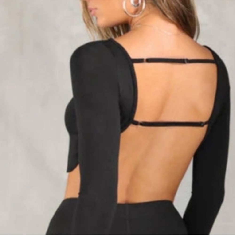 Josh Brown Opem Back boatmeck long sleeve cropped XS/S